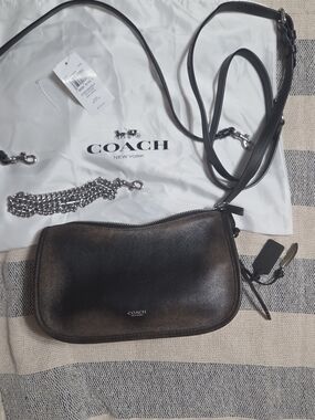 Coach Waverly Shoulder Bag In Loved Leather